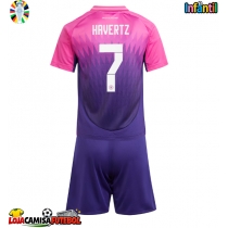 Camisa de Futebol Alemanha Kai Havertz #7 Equipamento Secundário Infantil Europeu 2024 Manga Curta (+ Calças curtas)